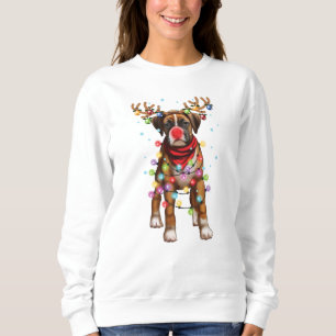 Cute Boxer Dog Funny kerstfeestcadeaus Trui