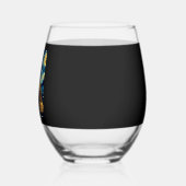 Cute Boxer Halloween Jack O Lantern Pumpkin Face S Wijnglas Zonder Voet (Links)