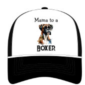 Cute Boxer Mama Brown personalize Trucker Pet