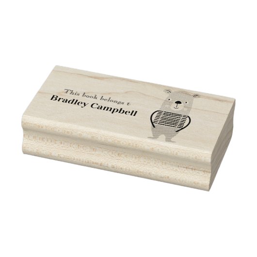 Cute Boy Beer Personalized Book behoort tot Rubber Rubberstempel (Stempel)