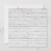 Cute Boy Bow Stropdas Rustic Wood Baby shower Kaart (Achterkant)