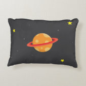 Cute Boy Buitenspace Rocket Kinder Bedroom Decor Accent Kussen (Achterkant)