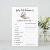 Cute Boy Ghost Baby Word Scramble Game (Staand voorkant)