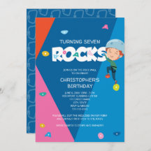 Cute Boy Rock tijdens de Birthday Invitation