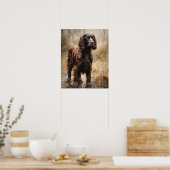 Cute Boykin Spaniel Dog Art Imprimer Poster (Cuisine)