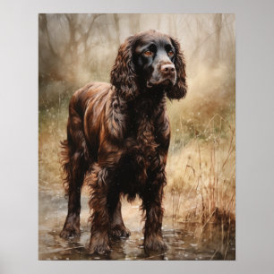 Cute Boykin Spaniel Dog Art Imprimer Poster