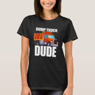 Cute Boy's Dump Truck Man T-shirt