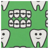 Cute Braces Pattern Stof (Close Up)