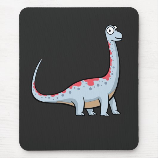 Cute Brachiosaurus Long Nick Dinosaur Muismat (Voorkant)