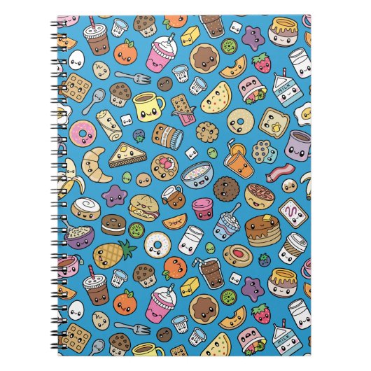 Cute Breakfast Food Notitieboek (Voorkant)