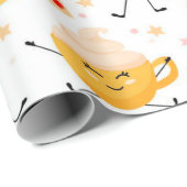 Cute Breakfast Pattern Cadeaupapier (Rol Hoek)