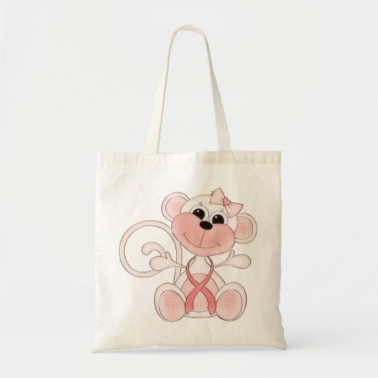 Cute Breast Cancer Awareness Canvas tas (Voorkant)
