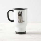 Cute Briard Cartoon Dog Reisbeker (Links)