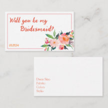 Cute Bridal Party proposal Kaart