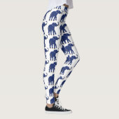 Cute Bright Blue Thai Elephant Leggings Motifs (Droite)