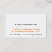 Cute Bright Colors Paisley Calling Card Contactkaartje (Achterkant)