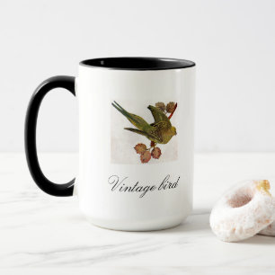 Cute Bright kleurrijke vogel en olie Mok