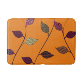 Cute Bright Leaves Bathmat Badmat