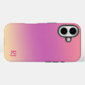 Cute Bright Pink Ombre Personalized Case-Mate iPhone Case (Achterkant (horizontaal))
