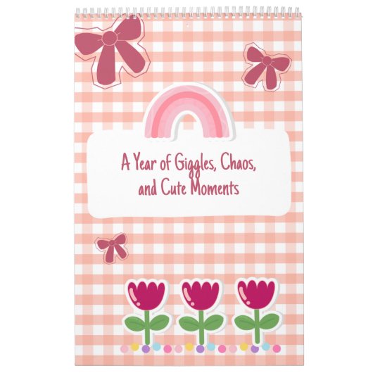 Cute Bright Ribbon & Flower Quote Calendar 2026 Kalender (Hoes)