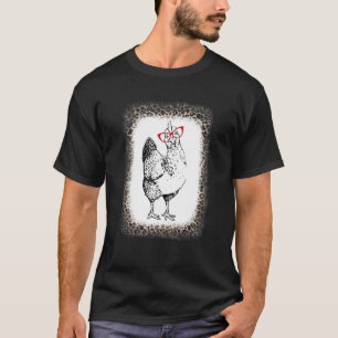 Cute Bril Kip Luipaard Wereld Boerderij Dieren Da T-shirt