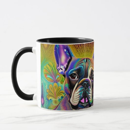 Cute Brindle French Bulldog Mug (Gauche)