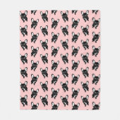 Cute brindle Frenchie is een dromer Fleece Deken (Voorkant)