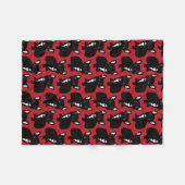 Cute Brindle Frenchie Puppy Fleece Deken (Voorkant (Horizontaal))