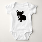 Cute Brindle Frenchie Puppy Romper (Voorkant)