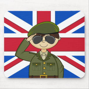 Cute British Army Soldier Mousepad Muismat