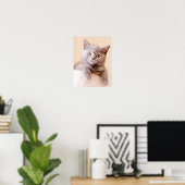 Cute British Shorthair Cat Poster (Thuiskantoor)