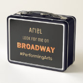 Cute Broadway Rising Star Metal Lunch Box (Achterkant)