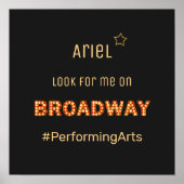 Cute Broadway Rising Star-Poster Poster (Voorkant)