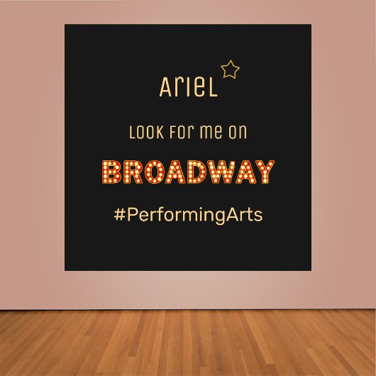 Cute Broadway Rising Star-Poster Poster