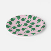 Cute Broccoli Paper Borden Papieren Bordje (Gekanteld)
