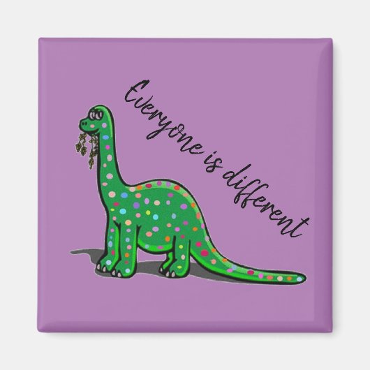 Cute Brontosaurus Dinosaure Magnet (Devant)