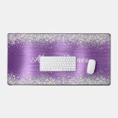 Cute Brossé Purple Foil Faux Parties scintillant d (Clavier et souris)