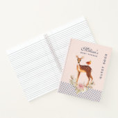 Cute Brown aquarelle Baby shower de cerfs Livre d' (Intérieur)