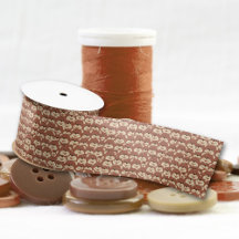 Cute Brown Beer Face Seamless Pattern