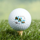Cute Brown Beer in Love Golfballen (Insitu Shirt)