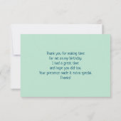 Cute Brown Beer met gele bloem Dank u Bedankkaart (Achterkant)