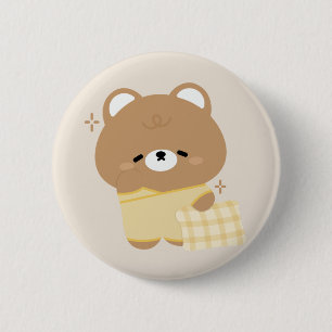 Cute Brown Beer Ronde Button 5,7 Cm