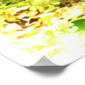 Cute Brown Bunny Rabbit in Green Grass Poster (Hoek)