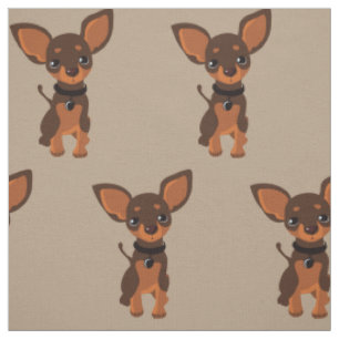 Cute Brown Chihuahua Puppy Dog Stof