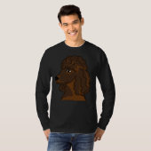 Cute Brown Coral Poodle T-shirt (Voorkant volledig)
