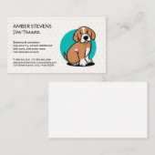 Cute Brown Dog Logo Visitekaartje (Voorkant / Achterkant)