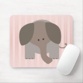 Cute Brown Elephant Muismat (Met muis)