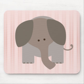 Cute Brown Elephant Muismat