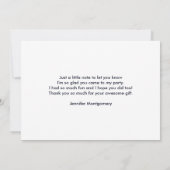 Cute Brown Ferret in de Grass Bedankkaart (Achterkant)