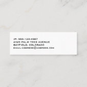 Cute Brown Ferret in de Grass Mini Visitekaartje (Achterkant)